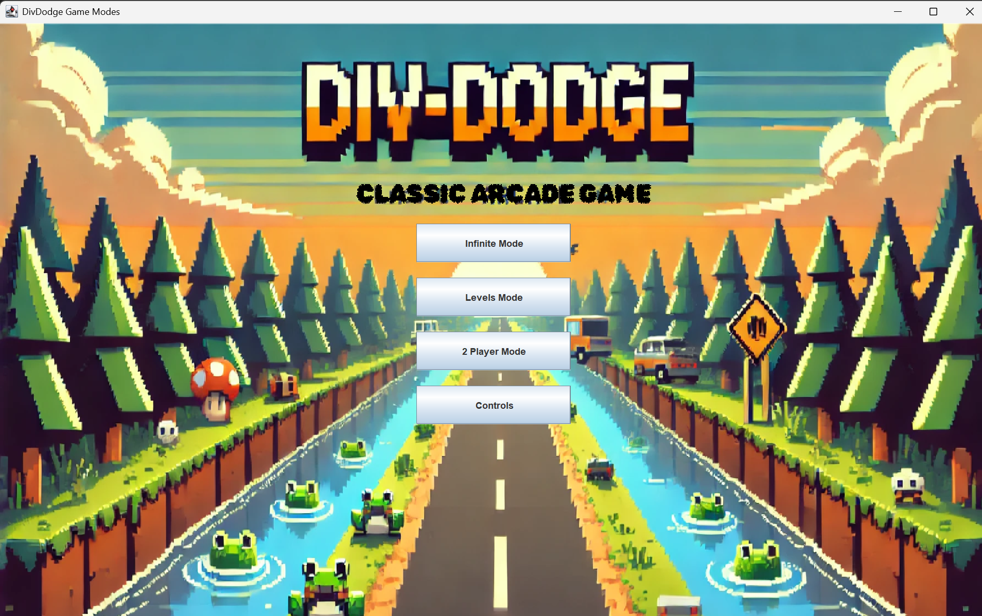 DivDodge Frogger-inspired game